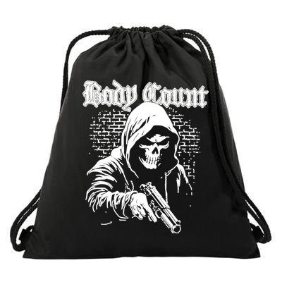 Body Count Hooded Skull Drawstring Bag