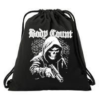Body Count Hooded Skull Drawstring Bag