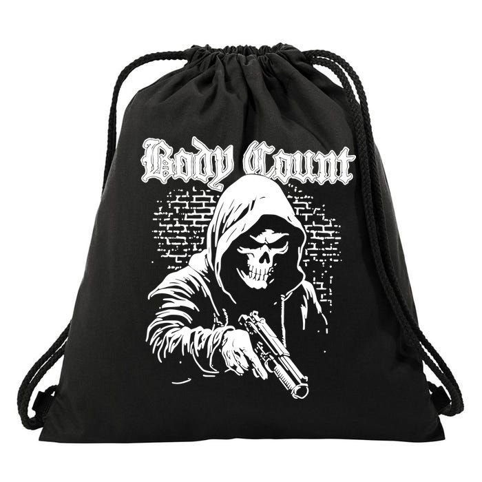 Body Count Hooded Skull Drawstring Bag