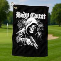 Body Count Hooded Skull Golf Towel