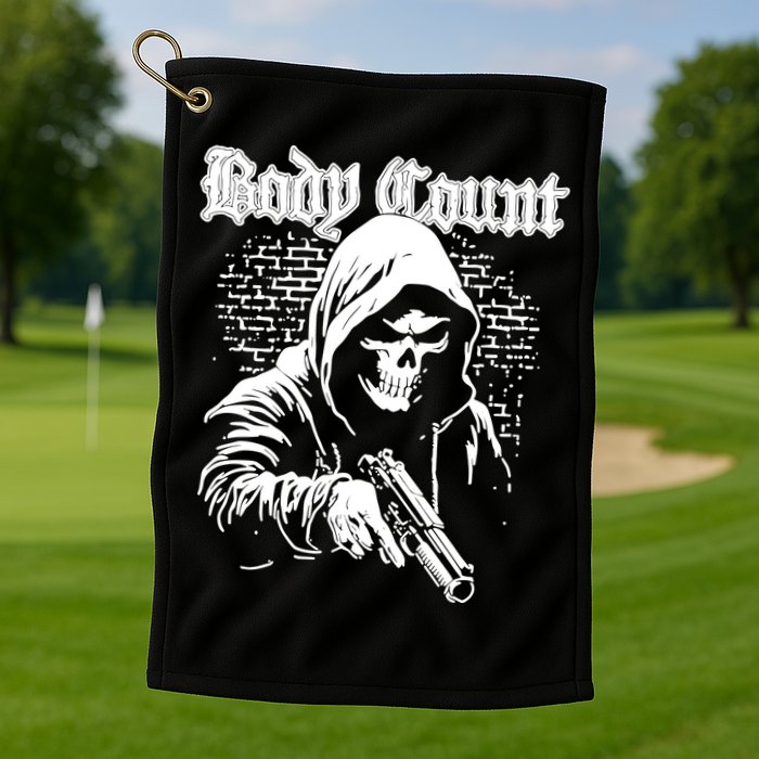 Body Count Hooded Skull Golf Towel