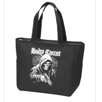 Body Count Hooded Skull Zip Tote Bag