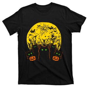 Black Cats Halloween T-Shirt