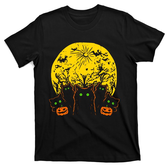 Black Cats Halloween T-Shirt