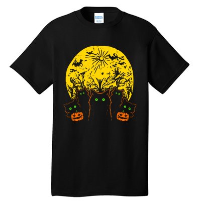 Black Cats Halloween Tall T-Shirt