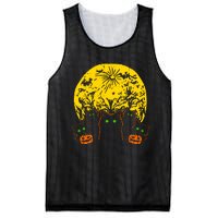 Black Cats Halloween Mesh Reversible Basketball Jersey Tank