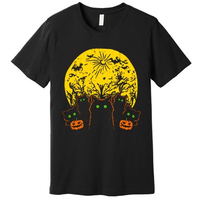 Black Cats Halloween Premium T-Shirt