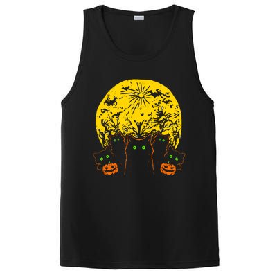 Black Cats Halloween PosiCharge Competitor Tank