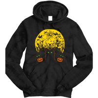 Black Cats Halloween Tie Dye Hoodie