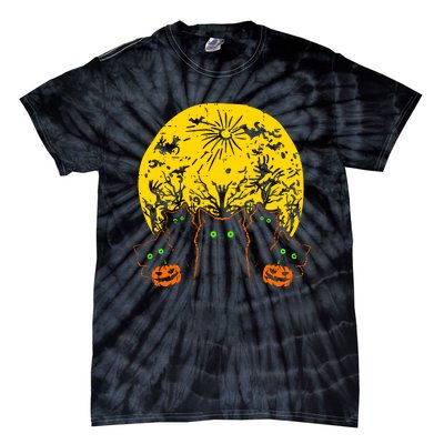 Black Cats Halloween Tie-Dye T-Shirt