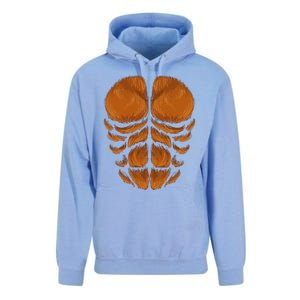 Bigfoot Chest Halloween Costume Hairy Monkey Sasquatch Gift Unisex Surf Hoodie