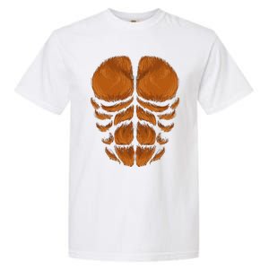 Bigfoot Chest Halloween Costume Hairy Monkey Sasquatch Gift Garment-Dyed Heavyweight T-Shirt