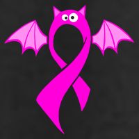 Breast Cancer Halloween Bat Pink Ribbon Hat