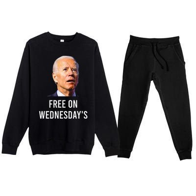 Biden Campaign Hawks ‘Free On Wednesdays’ Anti Trump Premium Crewneck Sweatsuit Set