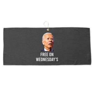 Biden Campaign Hawks ‘Free On Wednesdays’ Anti Trump Large Microfiber Waffle Golf Towel