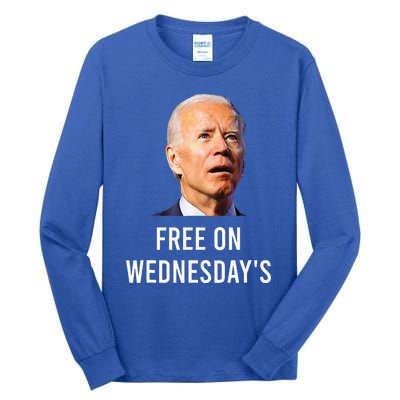 Biden Campaign Hawks ‘Free On Wednesdays’ Anti Trump Tall Long Sleeve T-Shirt