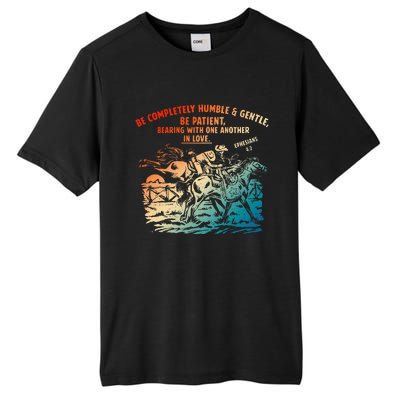 Be Completely Humble & Gentle Be Patient Bearing Tall Fusion ChromaSoft Performance T-Shirt