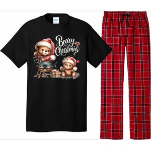 Beary Christmas Holiday Season Winter Vibes Christmas Cool Gift Pajama Set