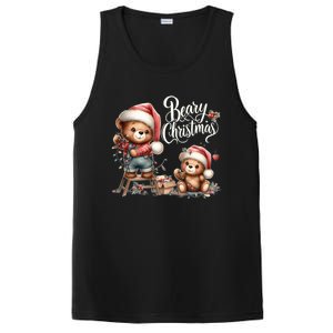 Beary Christmas Holiday Season Winter Vibes Christmas Cool Gift PosiCharge Competitor Tank