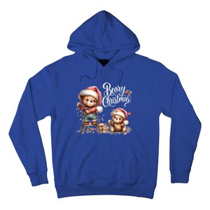 Beary Christmas Holiday Season Winter Vibes Christmas Cool Gift Hoodie