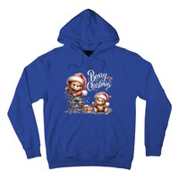 Beary Christmas Holiday Season Winter Vibes Christmas Cool Gift Hoodie