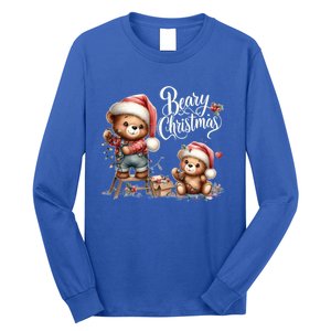 Beary Christmas Holiday Season Winter Vibes Christmas Cool Gift Long Sleeve Shirt