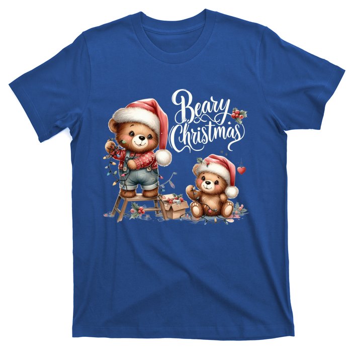 Beary Christmas Holiday Season Winter Vibes Christmas Cool Gift T-Shirt