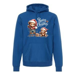 Beary Christmas Holiday Season Winter Vibes Christmas Cool Gift Premium Hoodie