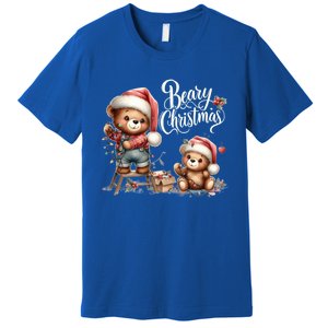 Beary Christmas Holiday Season Winter Vibes Christmas Cool Gift Premium T-Shirt