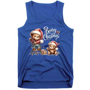 Beary Christmas Holiday Season Winter Vibes Christmas Cool Gift Tank Top