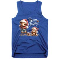 Beary Christmas Holiday Season Winter Vibes Christmas Cool Gift Tank Top