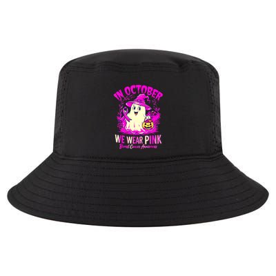 Breast Cancer Halloween In October We Wear Cool Comfort Performance Bucket Hat
