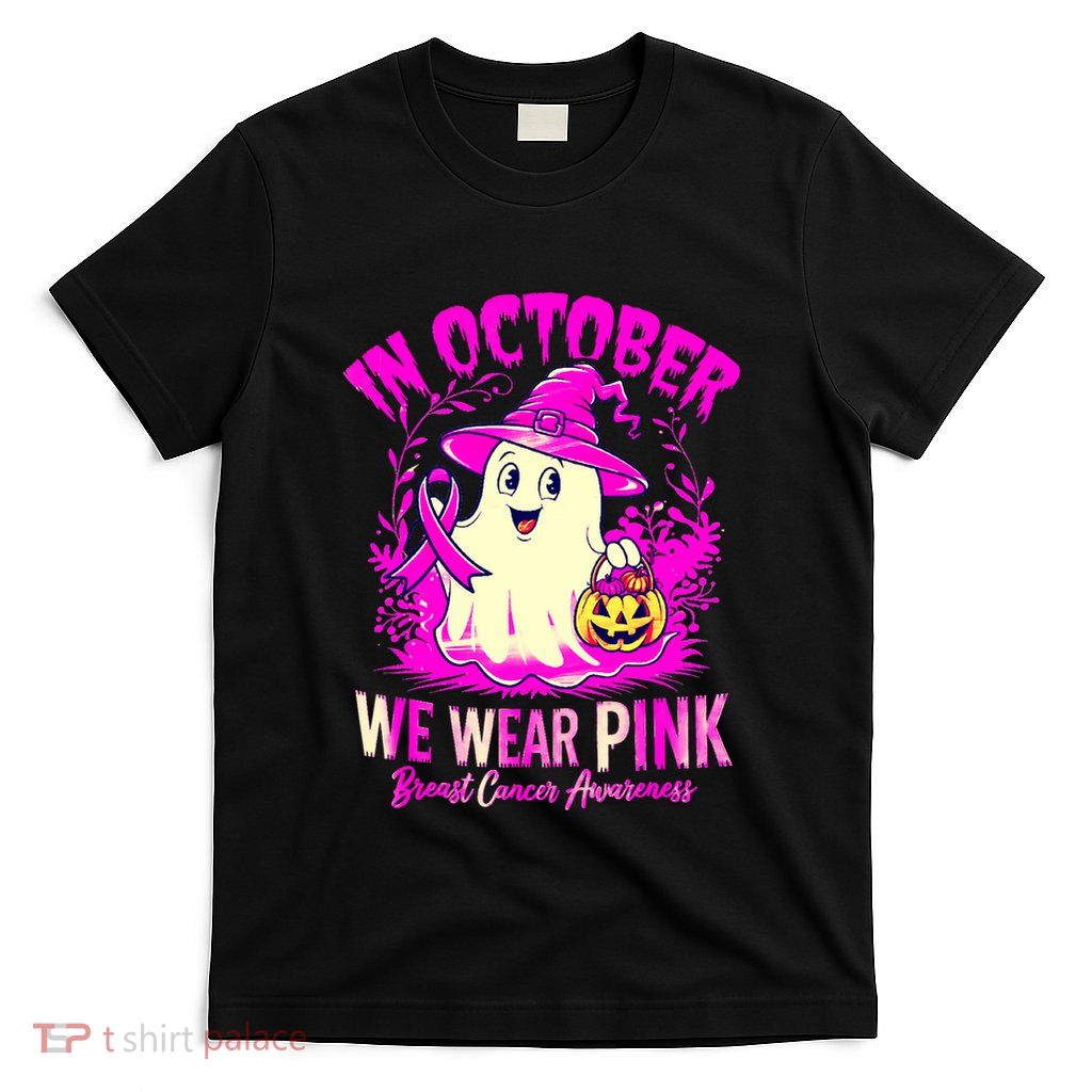 Breast Cancer Halloween In October We Wear T-Shirt