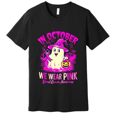 Breast Cancer Halloween In October We Wear Premium T-Shirt