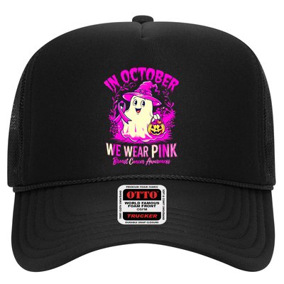 Breast Cancer Halloween In October We Wear Trucker Hat