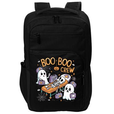 Boo Crew Halloween Nurse Ghost Skeleton Funny Great Gift Impact Tech Backpack