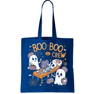 Boo Crew Halloween Nurse Ghost Skeleton Funny Great Gift Tote Bag