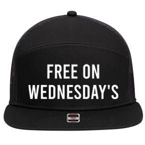 Biden Campaign Hawks ‘Free On Wednesdays’ Anti Trump 7 Panel Mesh Trucker Snapback Hat