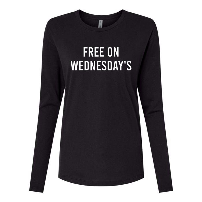 Biden Campaign Hawks ‘Free On Wednesdays’ Anti Trump Womens Cotton Relaxed Long Sleeve T-Shirt