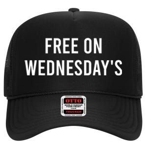 Biden Campaign Hawks ‘Free On Wednesdays’ Anti Trump High Crown Mesh Back Trucker Hat