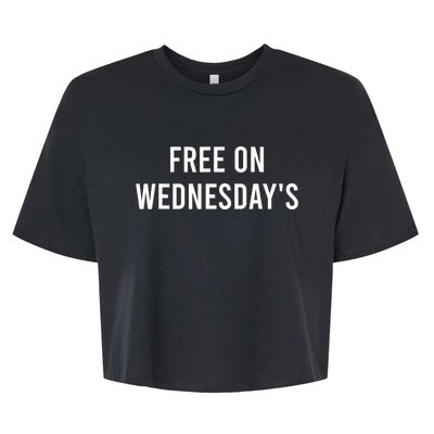 Biden Campaign Hawks ‘Free On Wednesdays’ Anti Trump Bella+Canvas Jersey Crop Tee