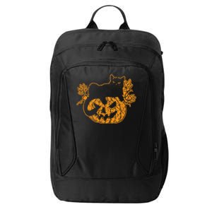 Black Cat Halloween Gifts Funny Spooky Scary City Backpack