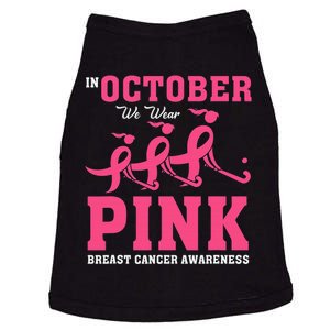 Breast Cancer Hockey Team Pink Awareness Ribbon Patient Doggie Tank