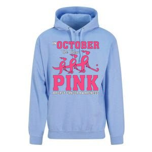 Breast Cancer Hockey Team Pink Awareness Ribbon Patient Unisex Surf Hoodie