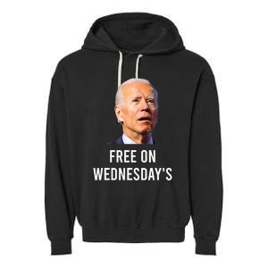 Biden Campaign Hawks ‘Free On Wednesdays’ Anti Trump Trending Garment-Dyed Fleece Hoodie