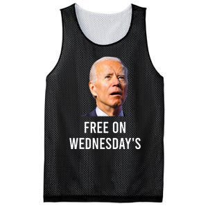 Biden Campaign Hawks ‘Free On Wednesdays’ Anti Trump Trending Mesh Reversible Basketball Jersey Tank