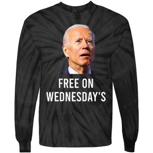 Biden Campaign Hawks ‘Free On Wednesdays’ Anti Trump Trending Tie-Dye Long Sleeve Shirt