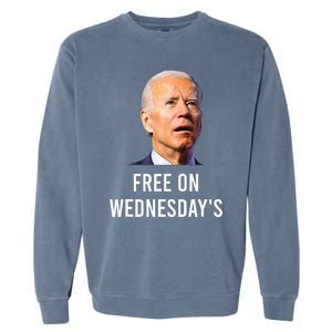 Biden Campaign Hawks ‘Free On Wednesdays’ Anti Trump Trending Garment-Dyed Sweatshirt