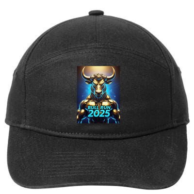 Bitcoin Cryptocurrency HODL Trader BTC Bull Run  7-Panel Snapback Hat