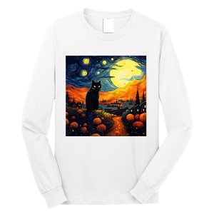 Black Cat Halloween Night Costumes Long Sleeve Shirt